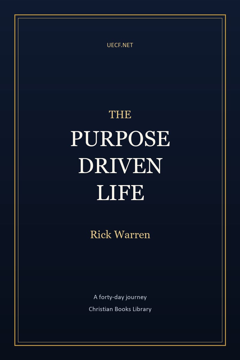 Cover of The Purpose Driven Life by Rick Warren