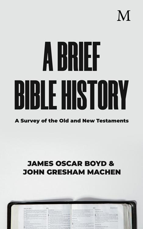 A Brief Bible History by J. Gresham Machen book cover