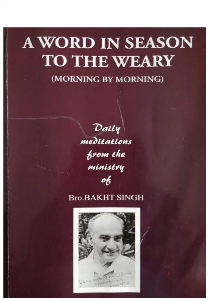 A Word in Season by Bakht Singh book cover