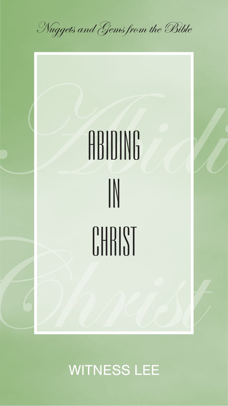 Abiding In Christ by Witness Lee book cover