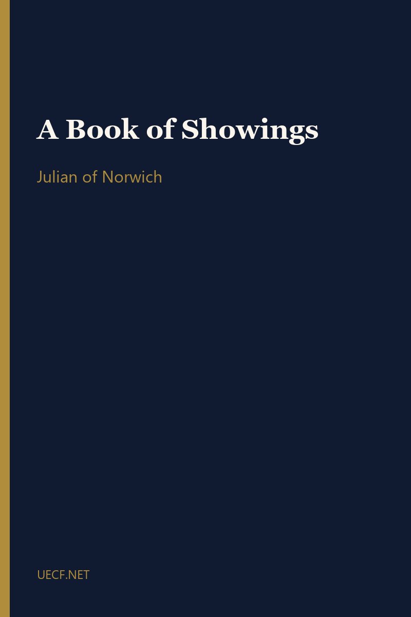 A Book of Showings by Julian of Norwich book cover