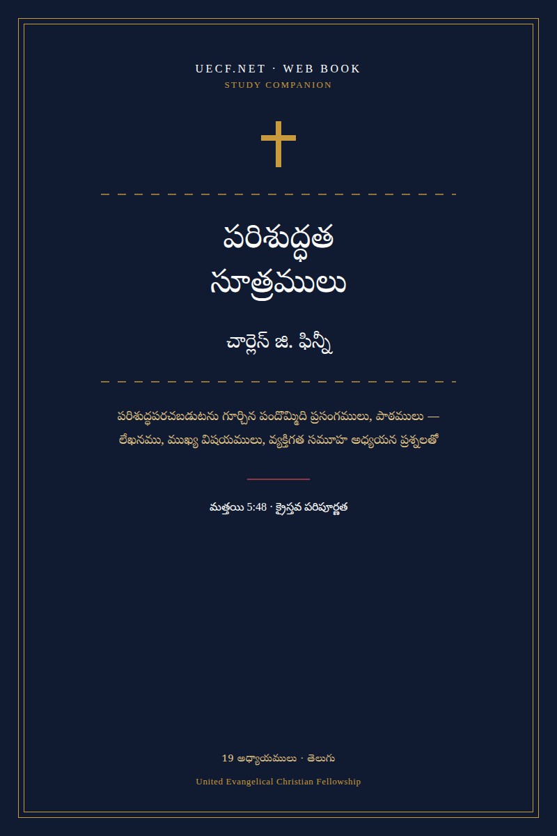 Cover art for the UECF.NET Principles of Holiness study companion
