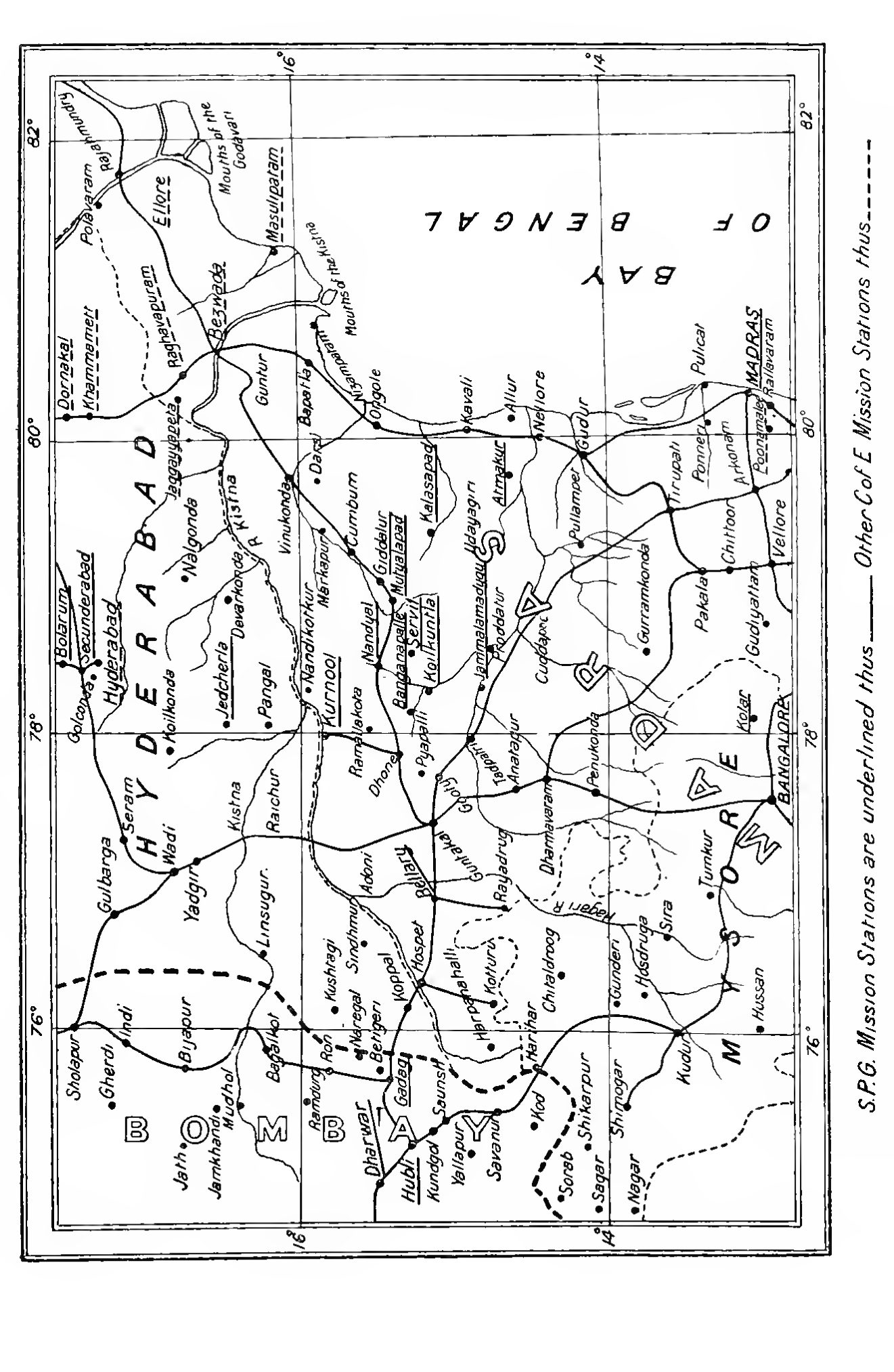 Page 18 of Christian Missions in the Telugu Country (Title, Note & Contents)