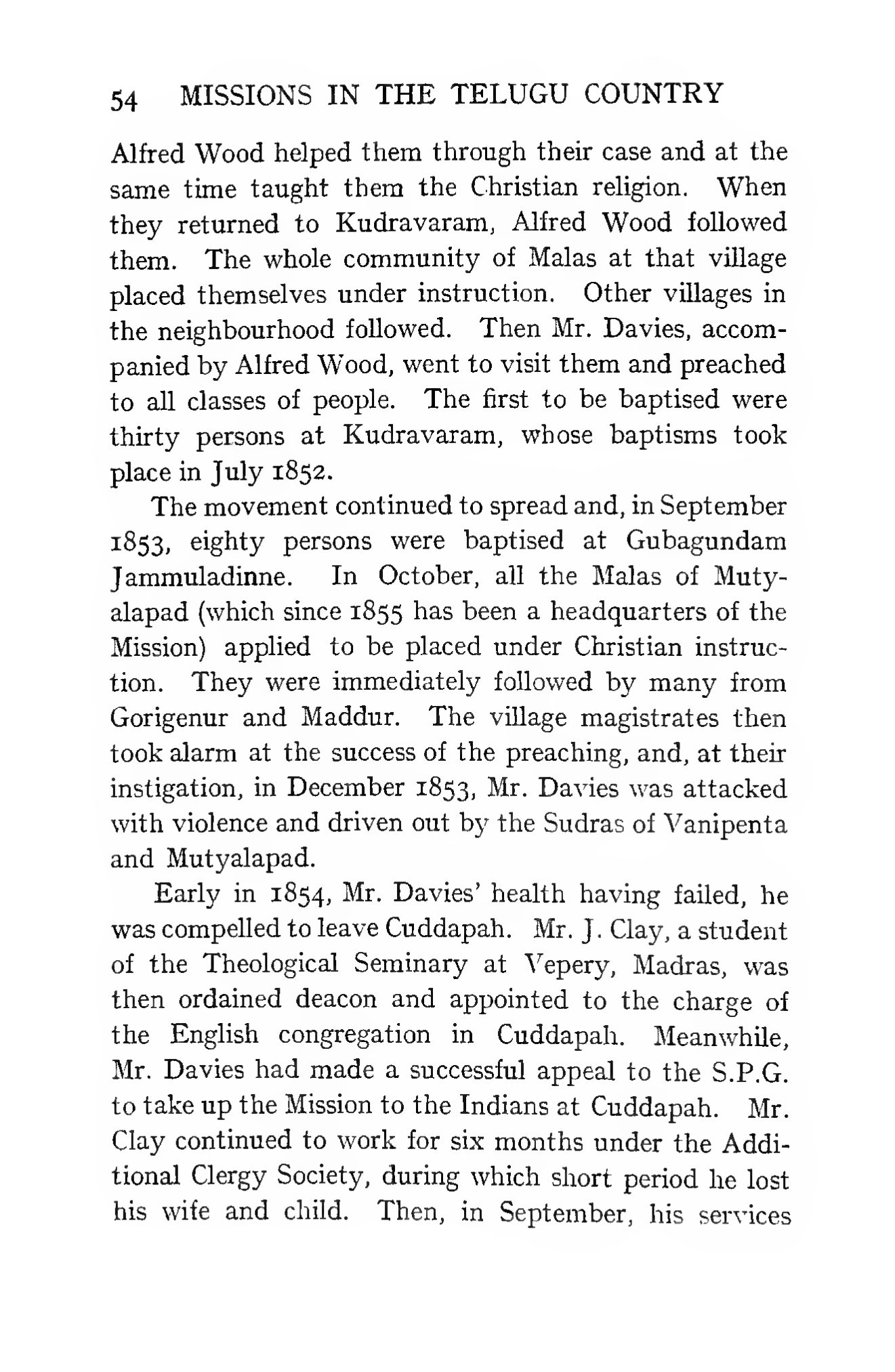 Page 80 of Christian Missions in the Telugu Country (The S.P.G. Mission — Early Period)