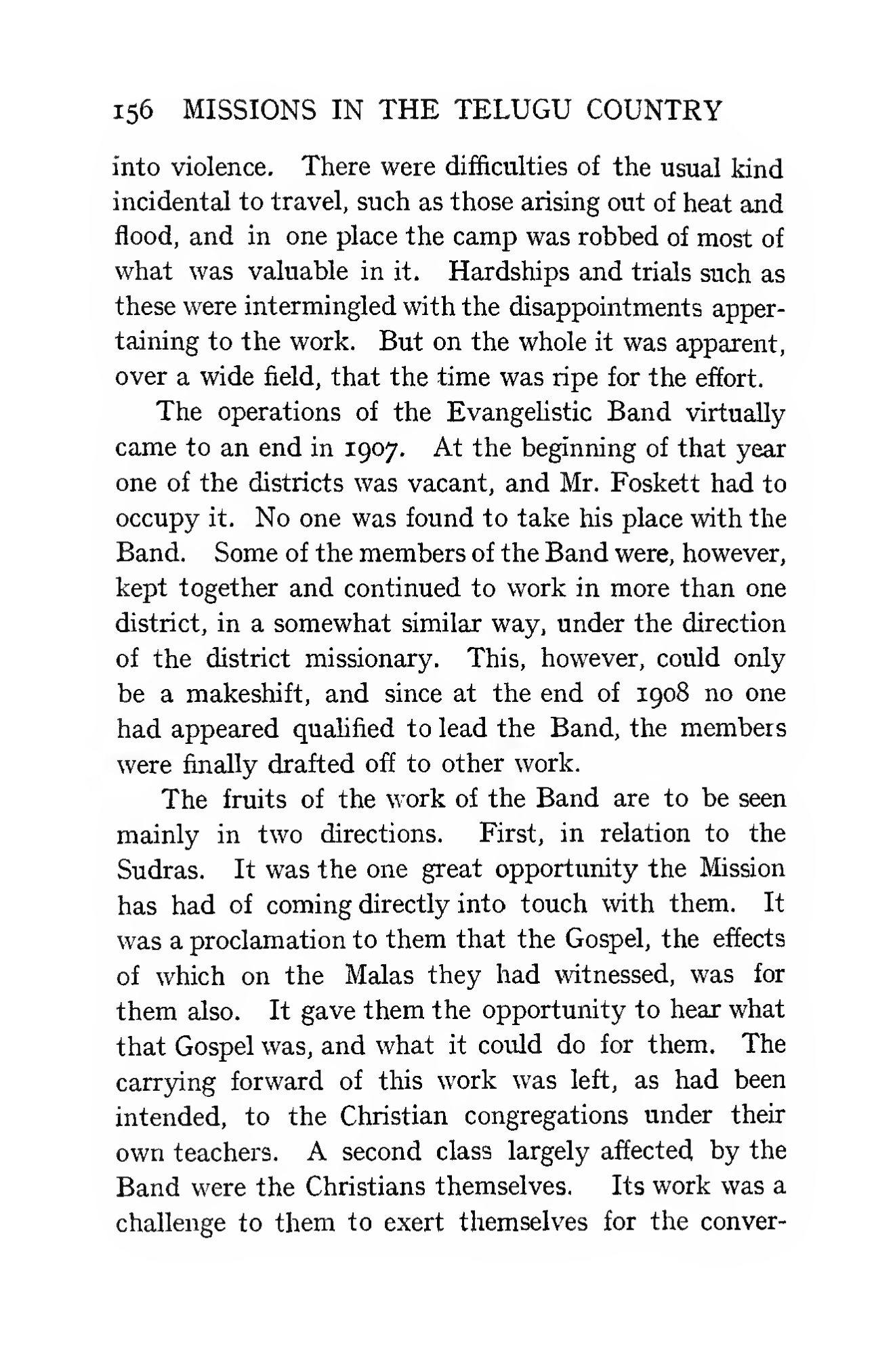 Page 216 of Christian Missions in the Telugu Country (The Evangelistic Band)