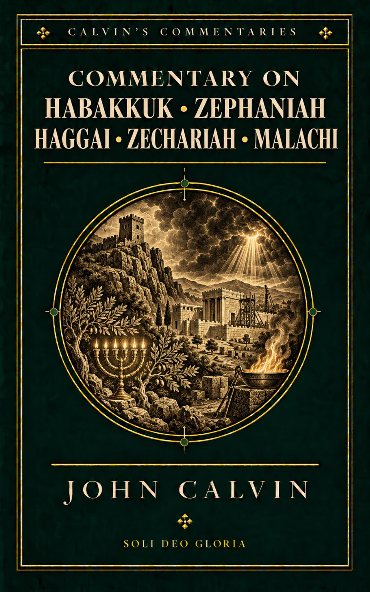 Cover of Commentary on Habakkuk Zephaniah Haggai Zechariah and Malachi John Calvin