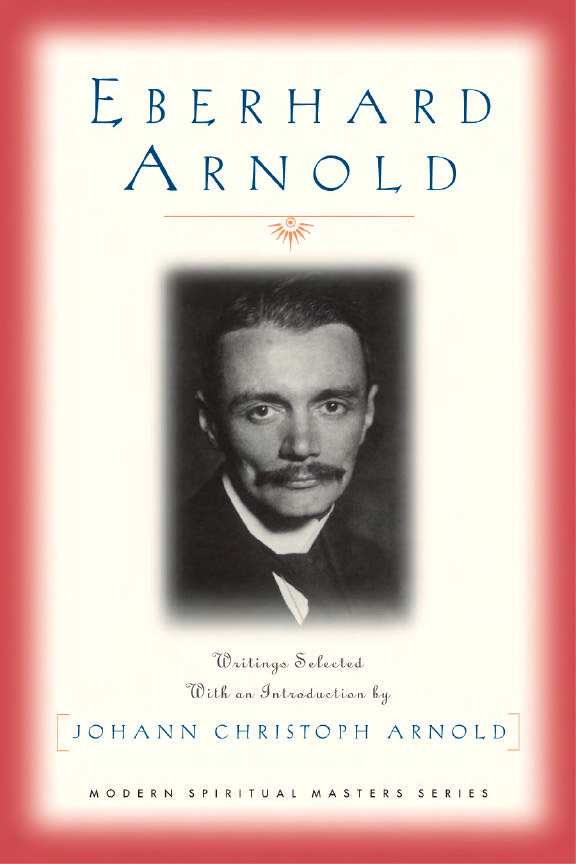 Eberhard arnold by Eberhard Arnold book cover