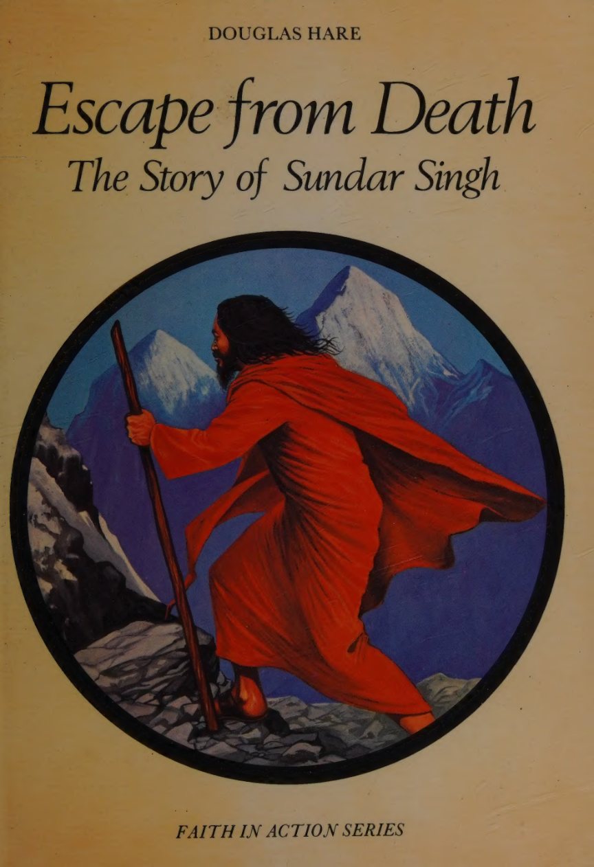 Escape from Death: The Story of Sundar Singh by Douglas Hare book cover