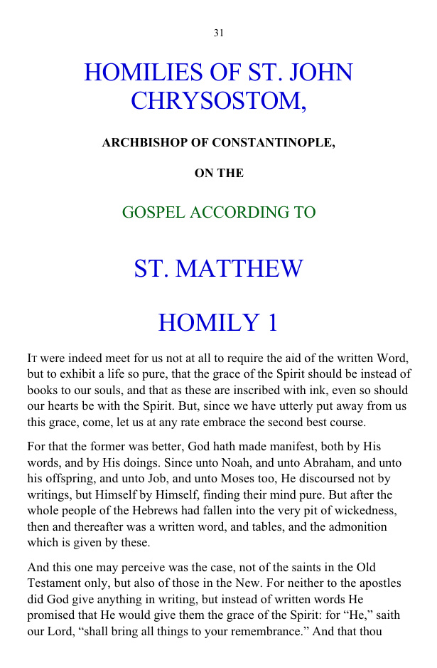 Cover of Gospel-of-Matthew-Saint-John-Chrysostom
