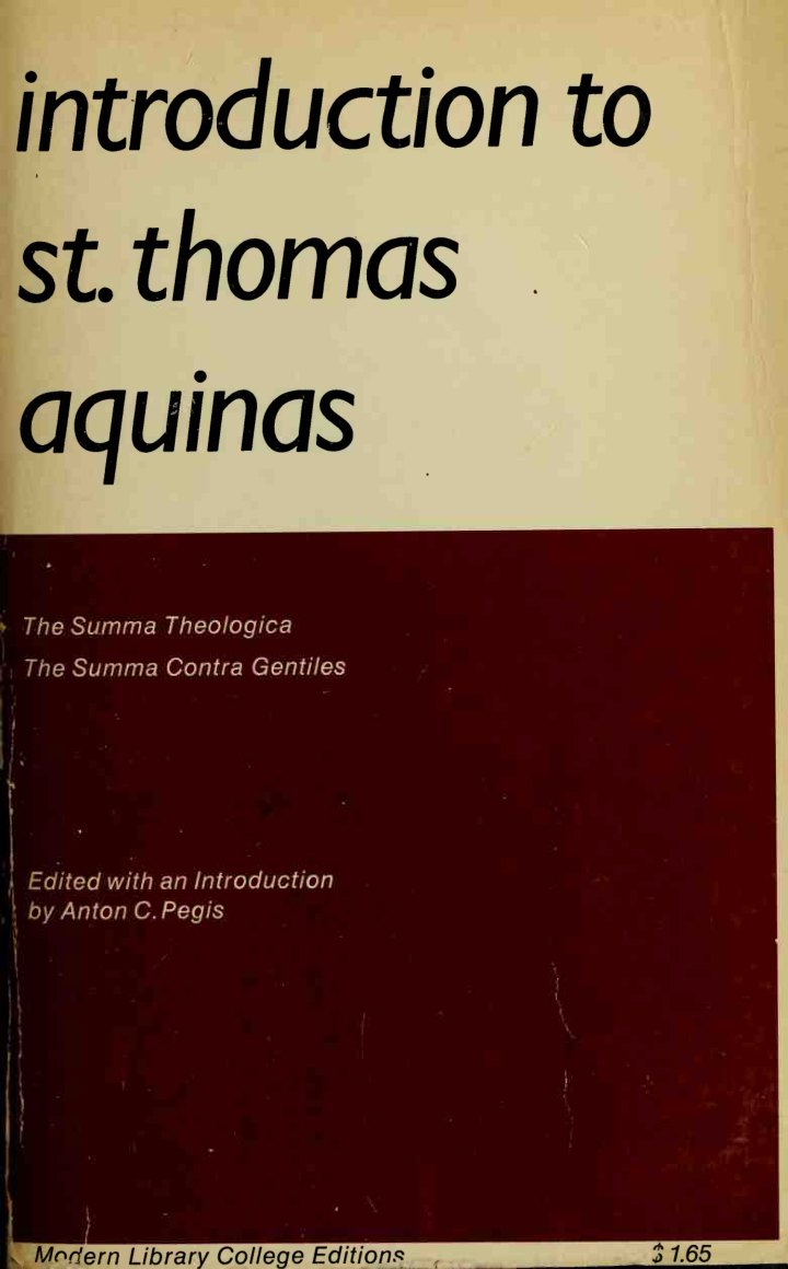 Introduction to Saint Thomas Aquinas by Thomas Aquinas book cover