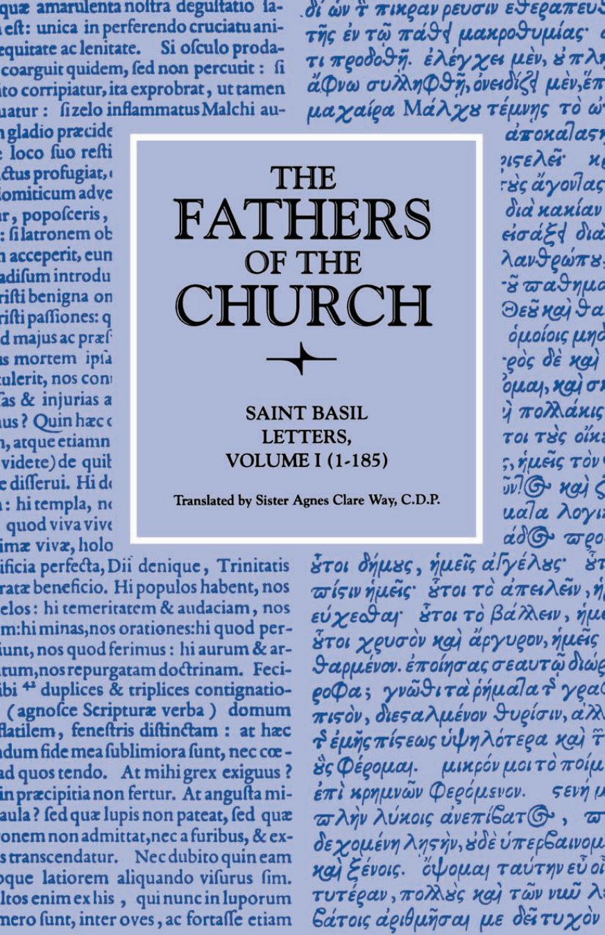 Letters, Volume 1 (1–185) by Basil of Caesarea book cover