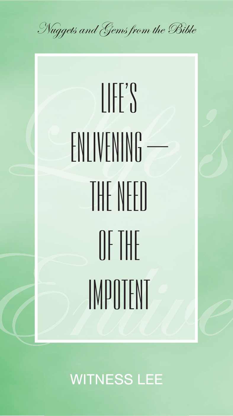 Lifes Enlivening by Witness Lee book cover
