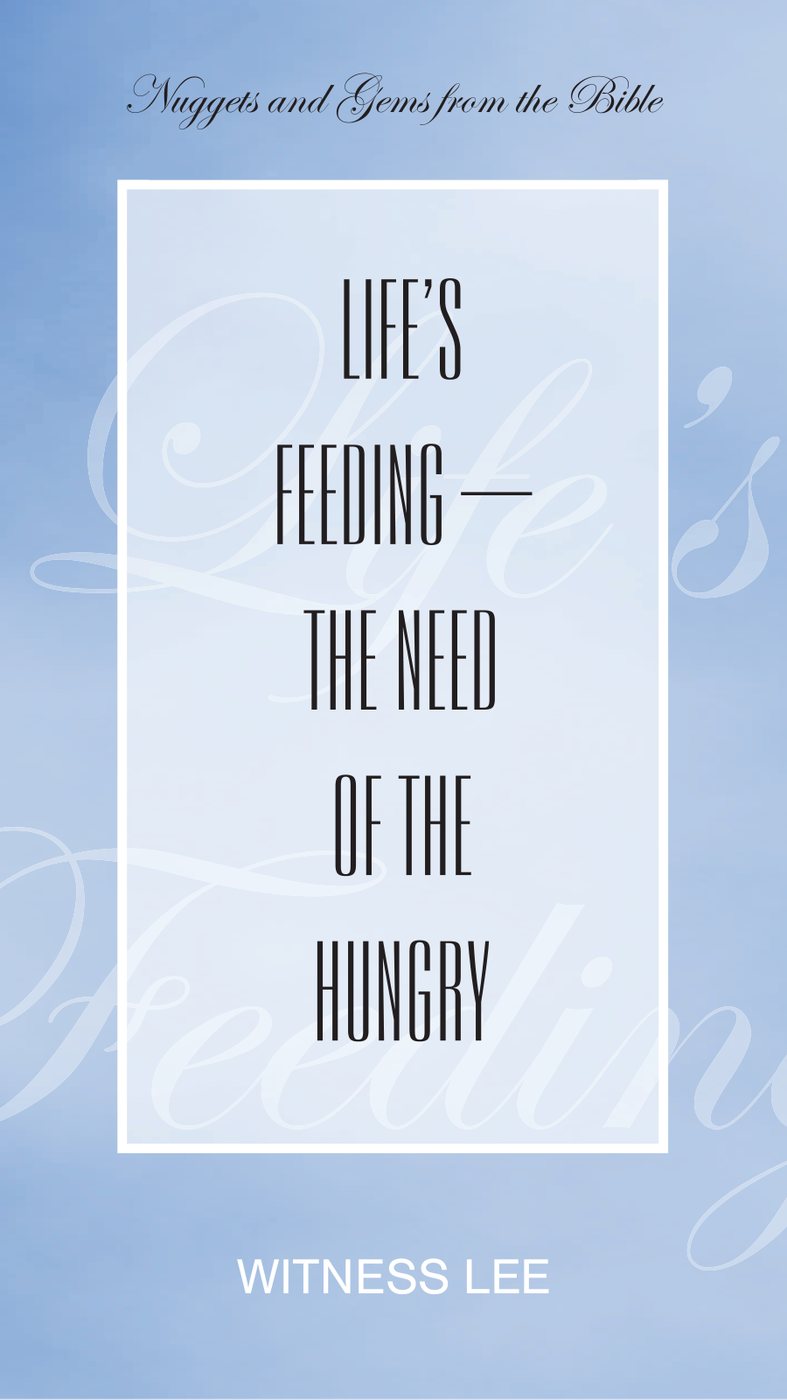 Lifes Feeding by Witness Lee book cover