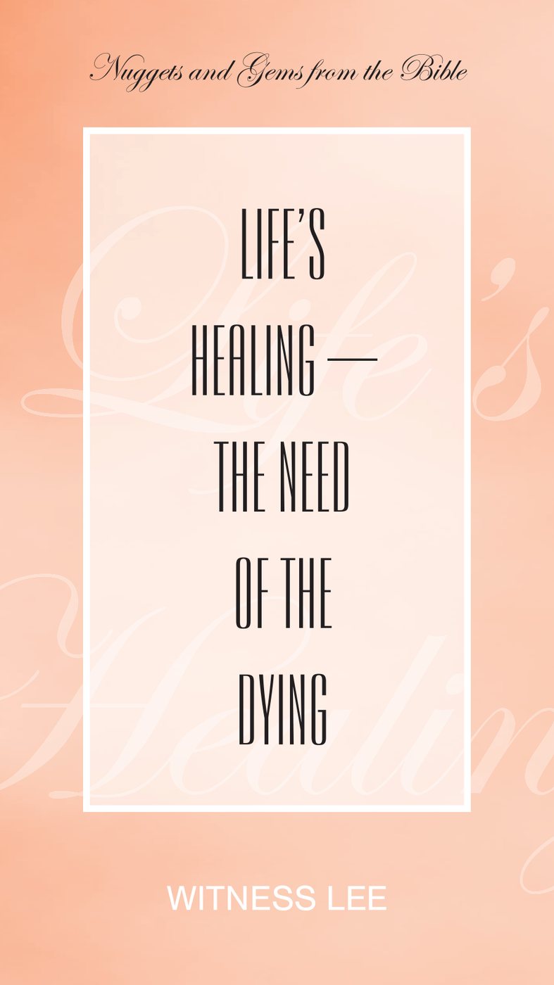 Lifes Healing by Witness Lee book cover