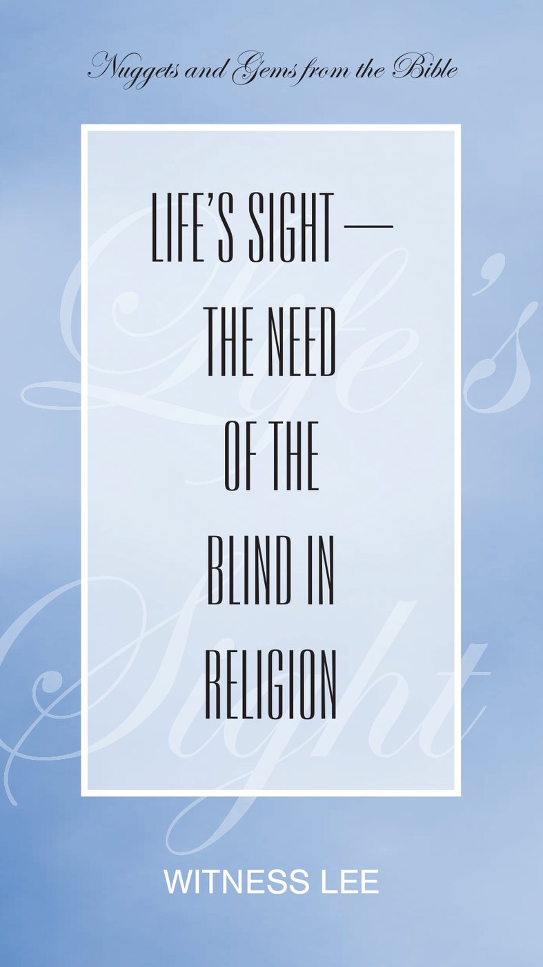 Lifes Sight by Witness Lee book cover