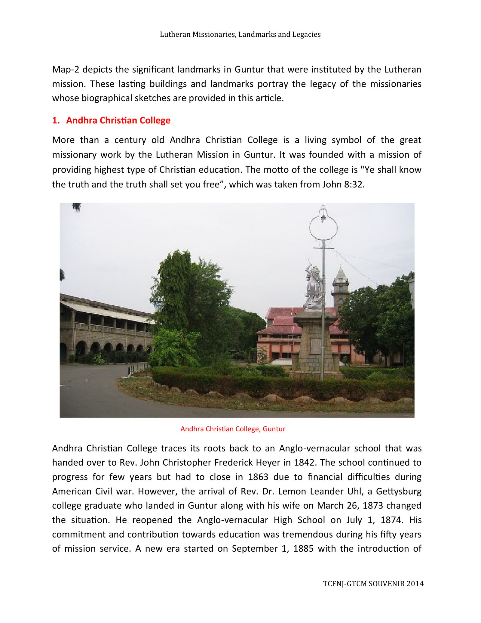 Page 4 — 1. ఆంధ్ర క్రైస్తవ కళాశాల