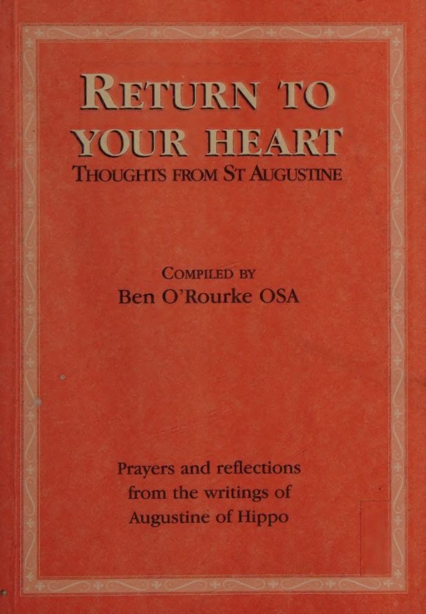 Return to Your Heart by Augustine of Hippo book cover