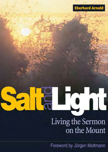 Salt and light by Eberhard Arnold book cover
