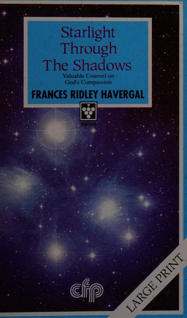 Starlight through the Shadows by Frances Ridley Havergal book cover