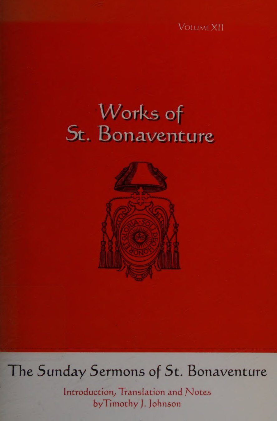 The Sunday Sermons of St. Bonaventure by Bonaventure book cover