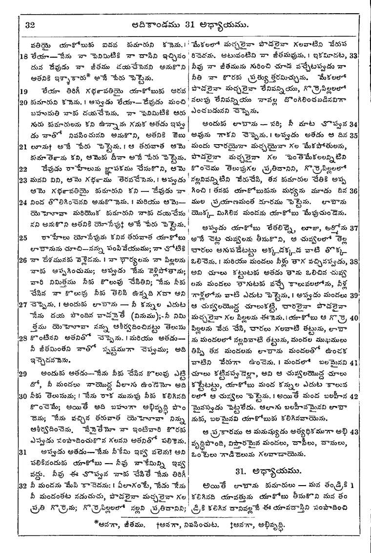 Page 48 of the 1881 Telugu Bible - Genesis