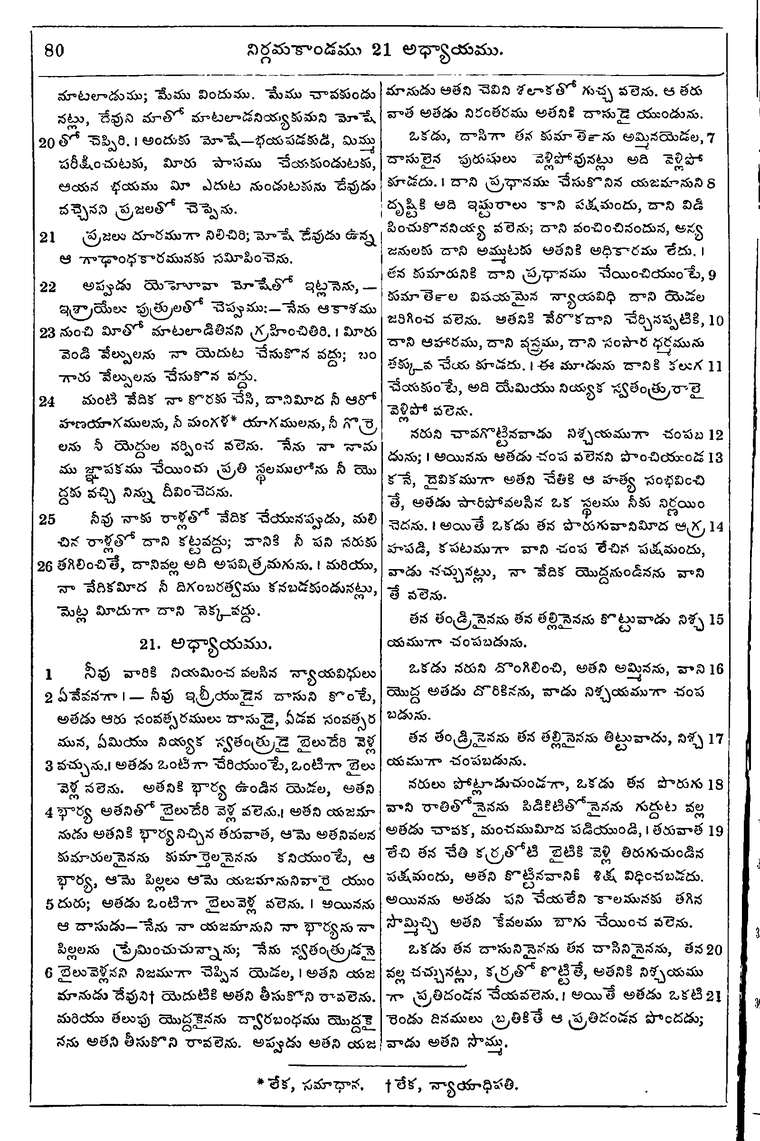 Page 96 of the 1881 Telugu Bible - Exodus