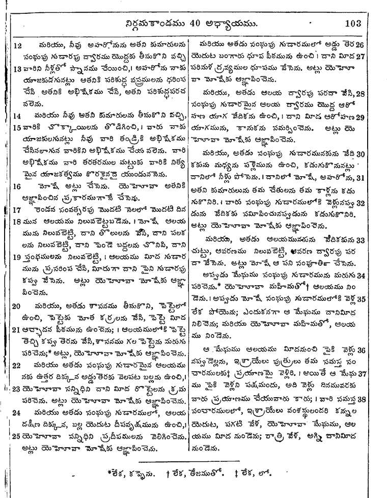 Page 119 of the 1881 Telugu Bible - Exodus