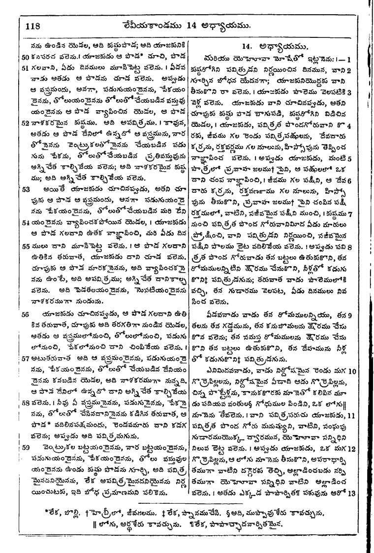 Page 134 of the 1881 Telugu Bible - Leviticus