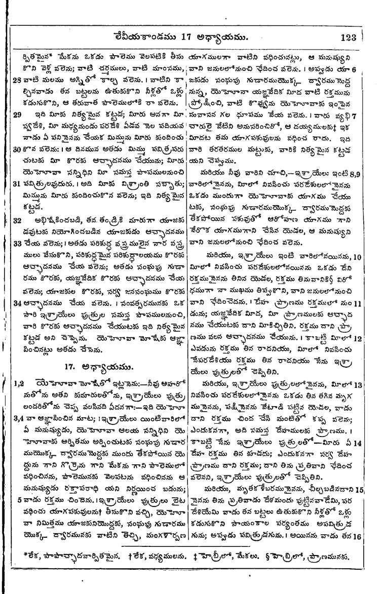Page 139 of the 1881 Telugu Bible - Leviticus