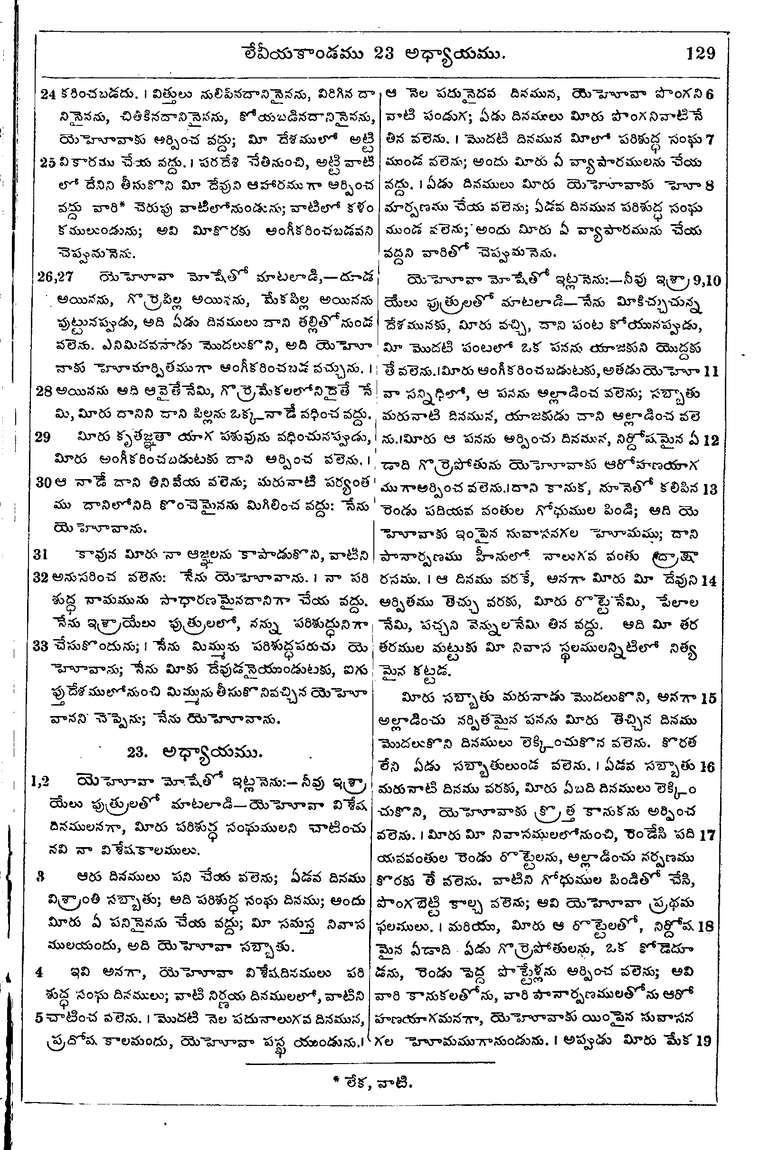 Page 145 of the 1881 Telugu Bible - Leviticus