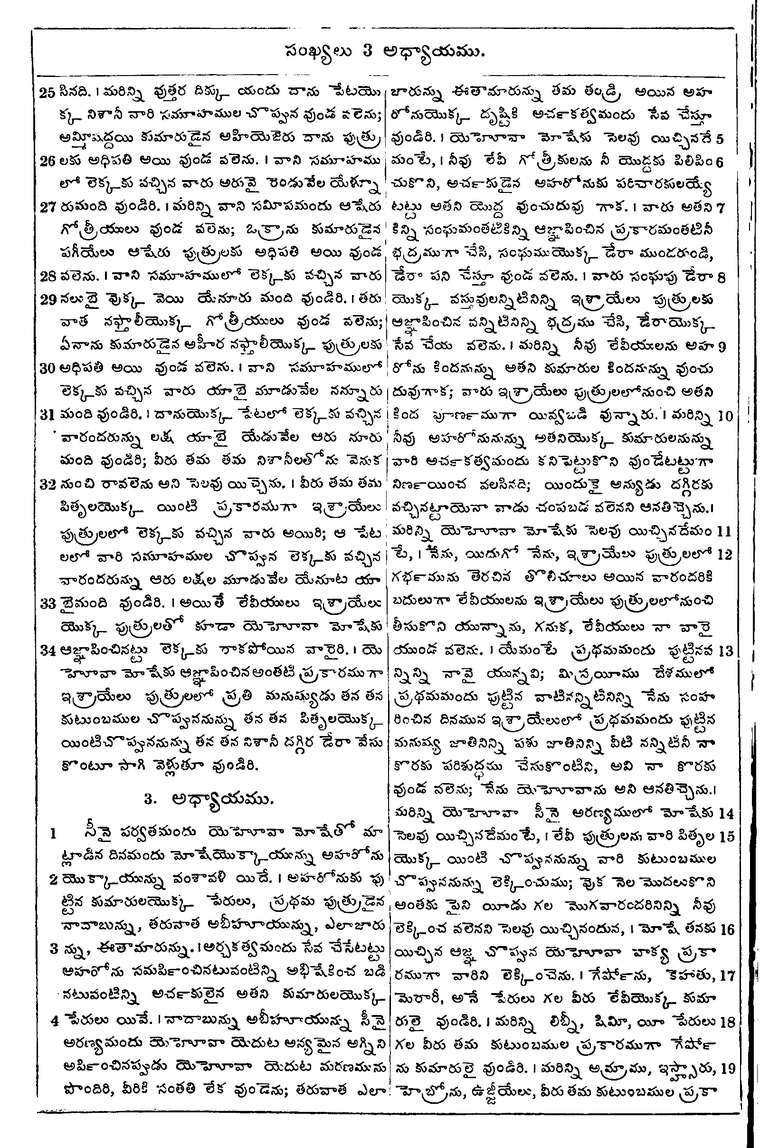 Page 156 of the 1881 Telugu Bible - Numbers