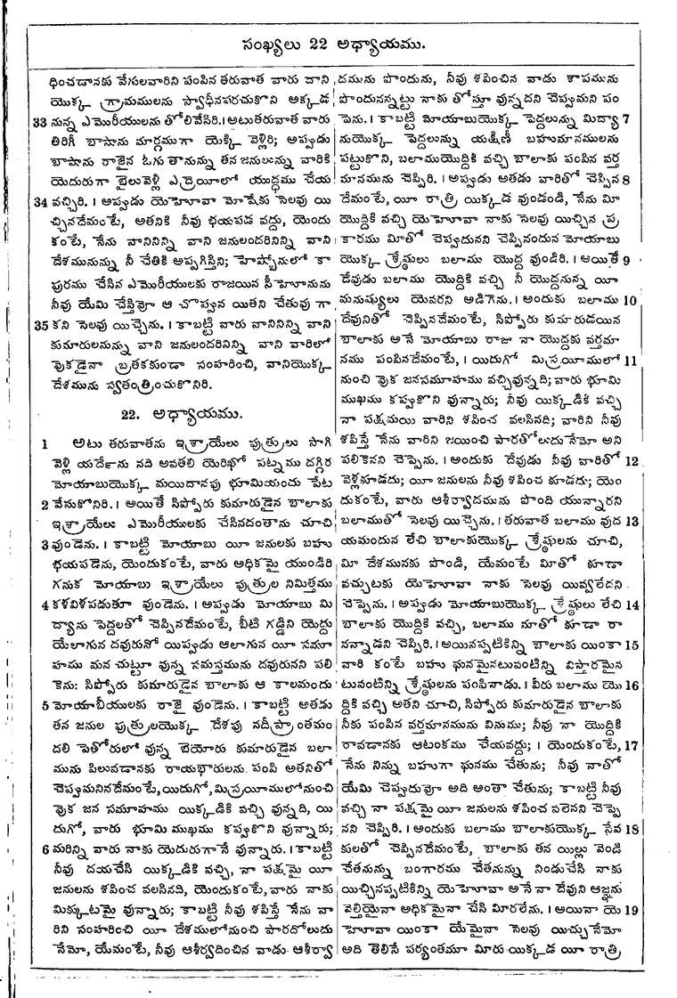 Page 183 of the 1881 Telugu Bible - Numbers