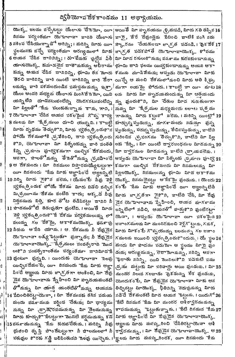 Page 217 of the 1881 Telugu Bible - Deuteronomy
