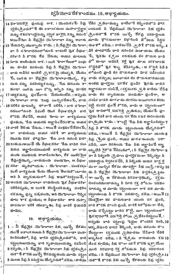 Page 225 of the 1881 Telugu Bible - Deuteronomy
