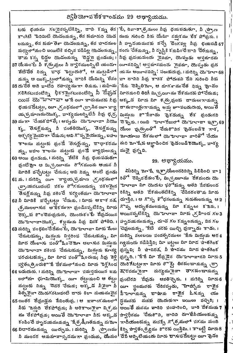 Page 236 of the 1881 Telugu Bible - Deuteronomy