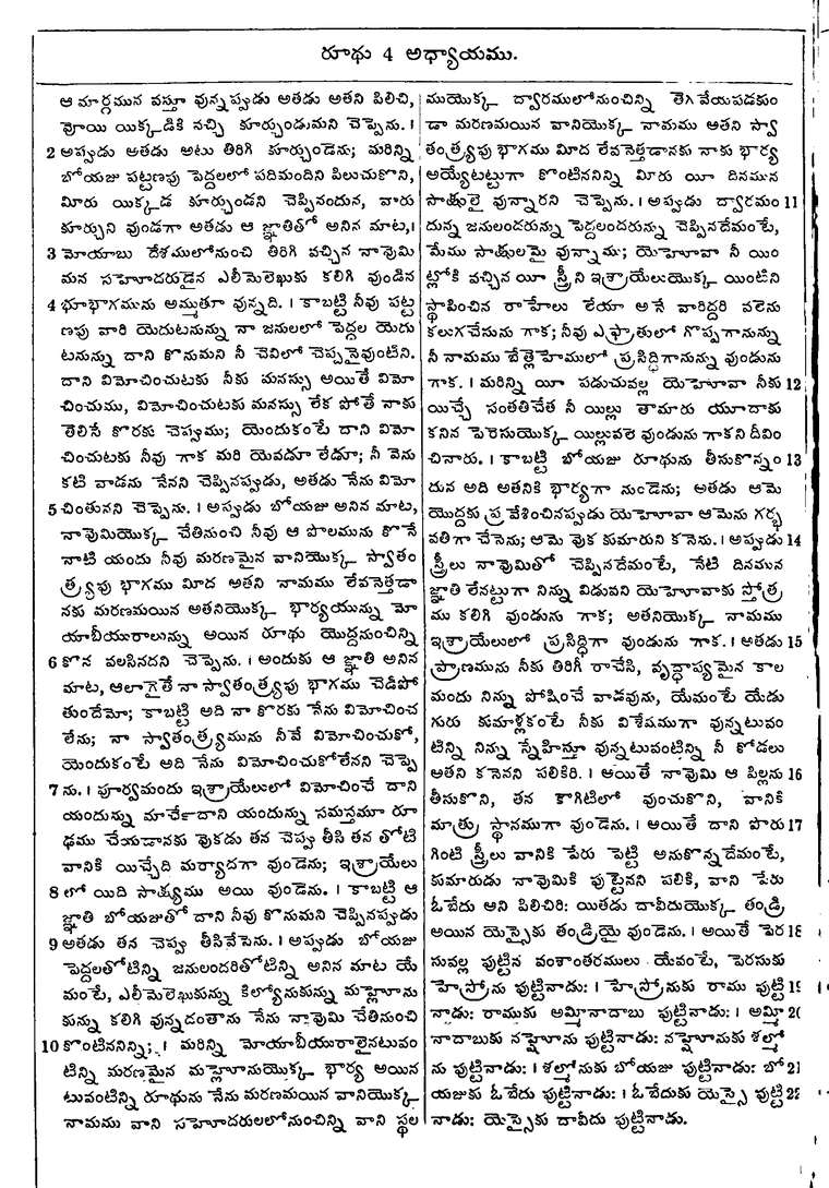Page 304 of the 1881 Telugu Bible - Ruth
