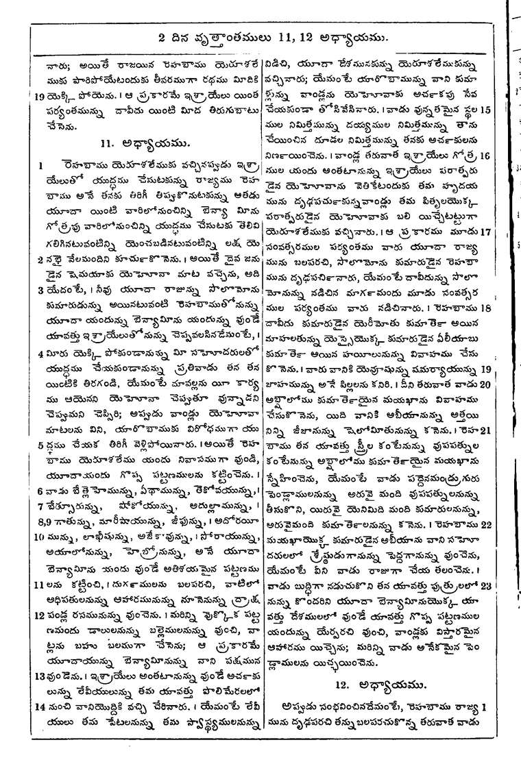 Page 488 of the 1881 Telugu Bible - 2 Chronicles