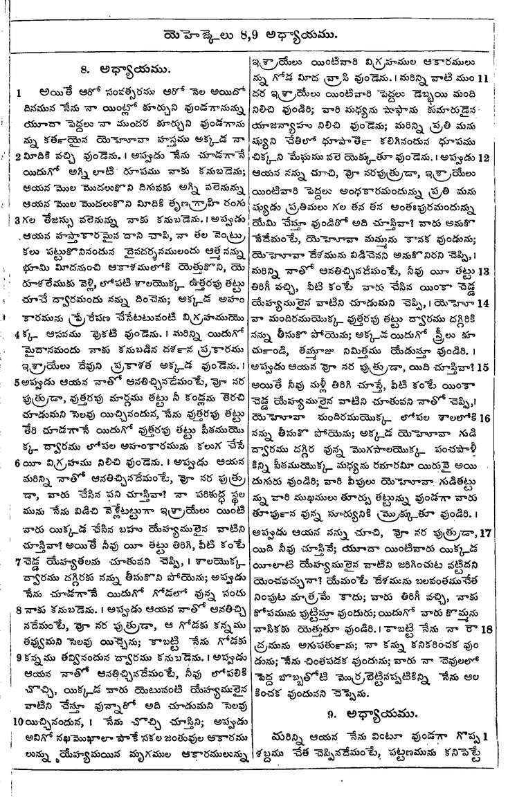 Page 919 of the 1881 Telugu Bible - Ezekiel