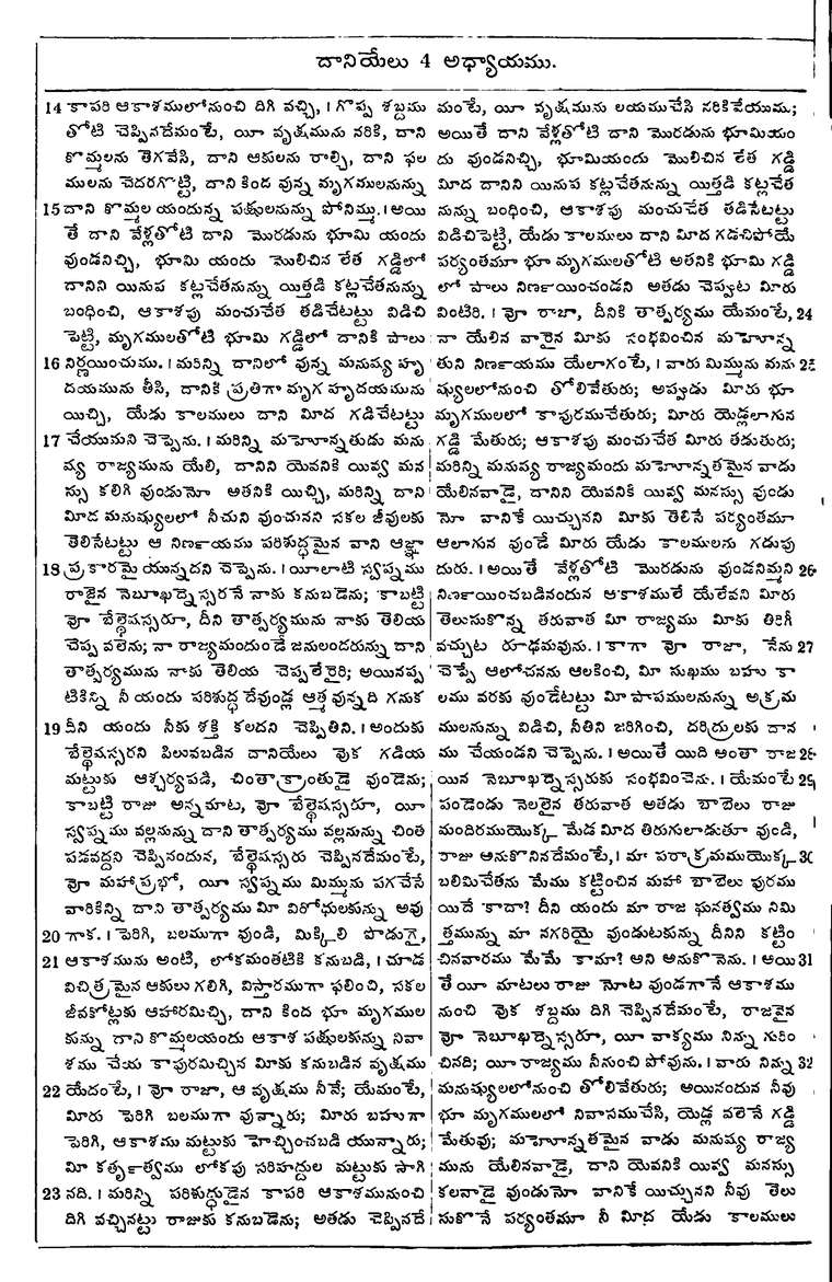 Page 972 of the 1881 Telugu Bible - Daniel