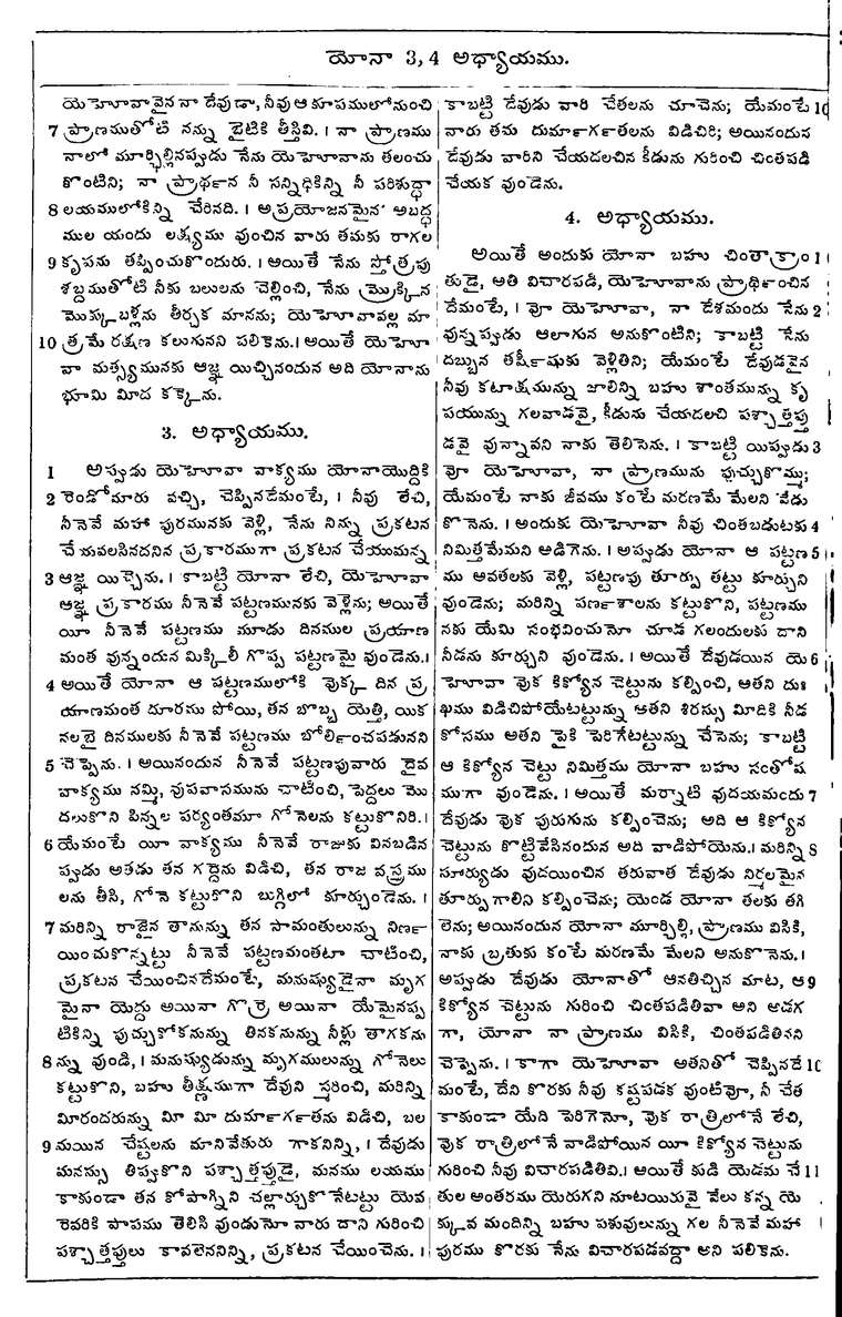 Page 1004 of the 1881 Telugu Bible - Jonah