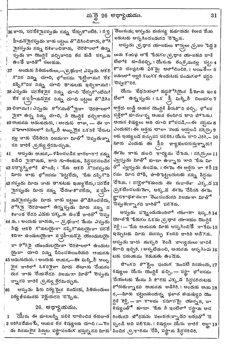 Page 1065 of the 1881 Telugu Bible - Matthew