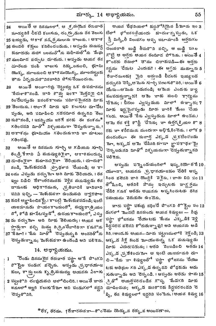 Page 1089 of the 1881 Telugu Bible - Mark