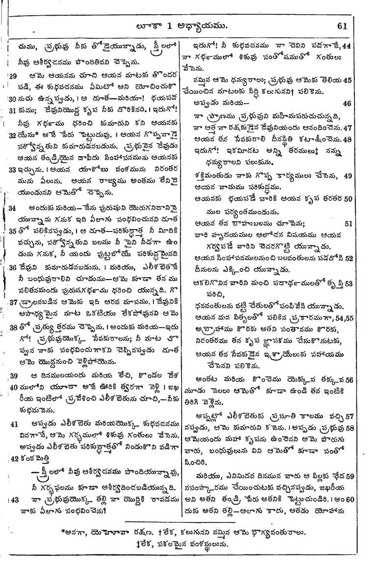 Page 1095 of the 1881 Telugu Bible - Luke