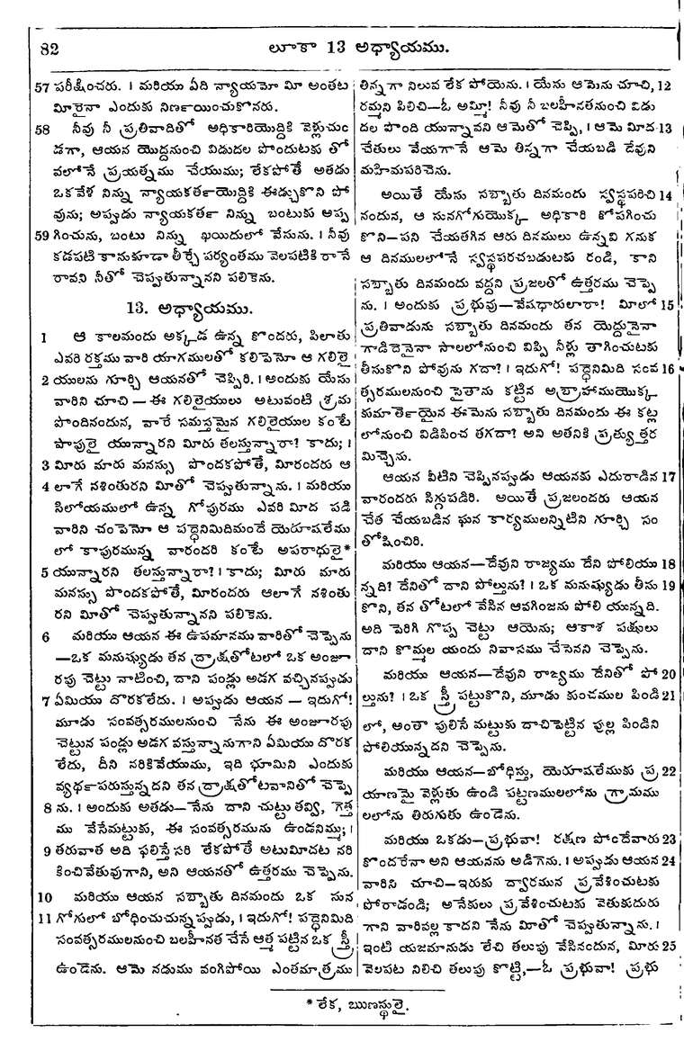 Page 1116 of the 1881 Telugu Bible - Luke