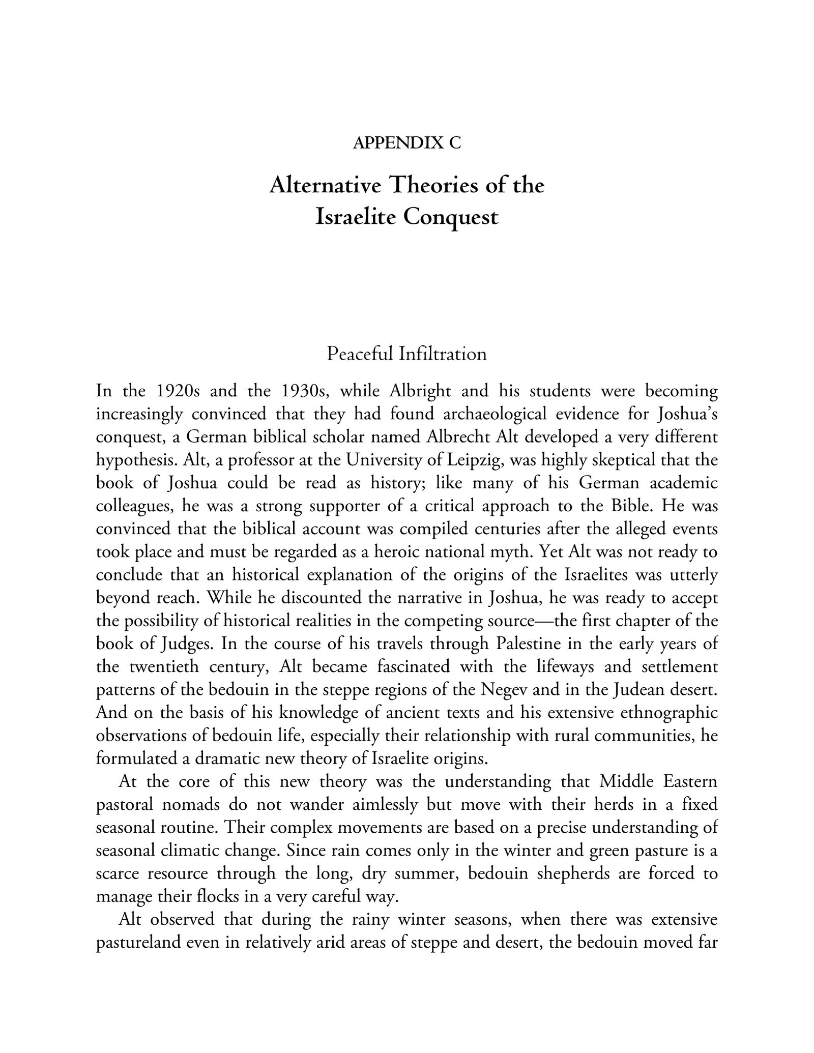 Page 299 — అపెండిక్స్ సి: ఇజ్రాయెల్ ఆక్రమణ యొక్క ప్రత్యామ్నాయ సిద్ధాంతాలు