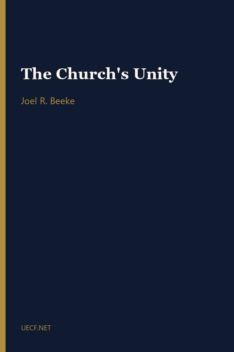The Church's Unity by Joel R. Beeke book cover