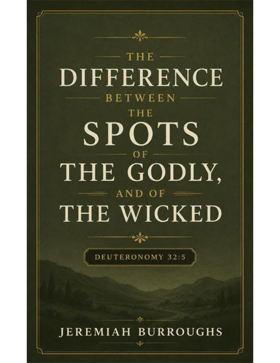 The Difference Between the Spots of the Godly, and of the Wicked by Jeremiah Burroughs book cover