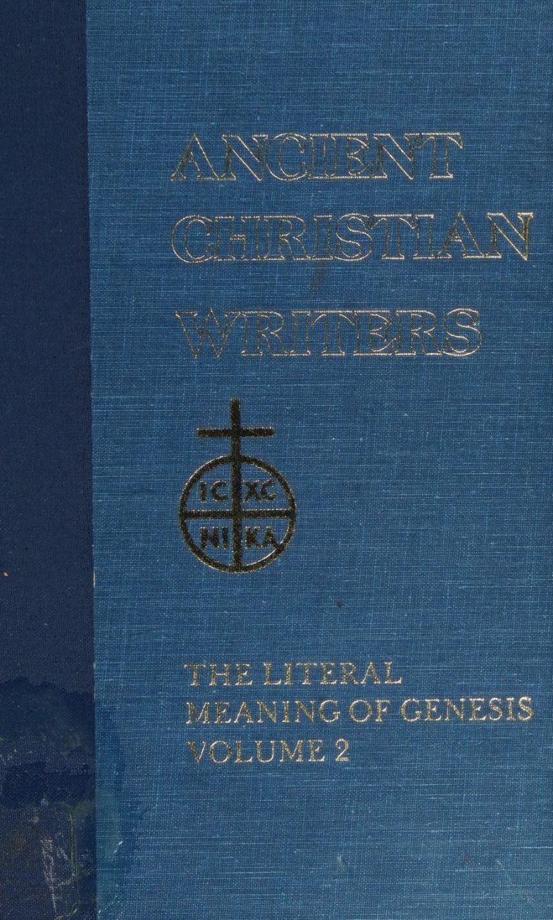 The Literal Meaning of Genesis by Augustine of Hippo book cover