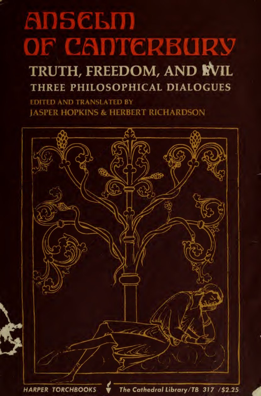 Truth, Freedom, and Evil by Anselm of Canterbury book cover