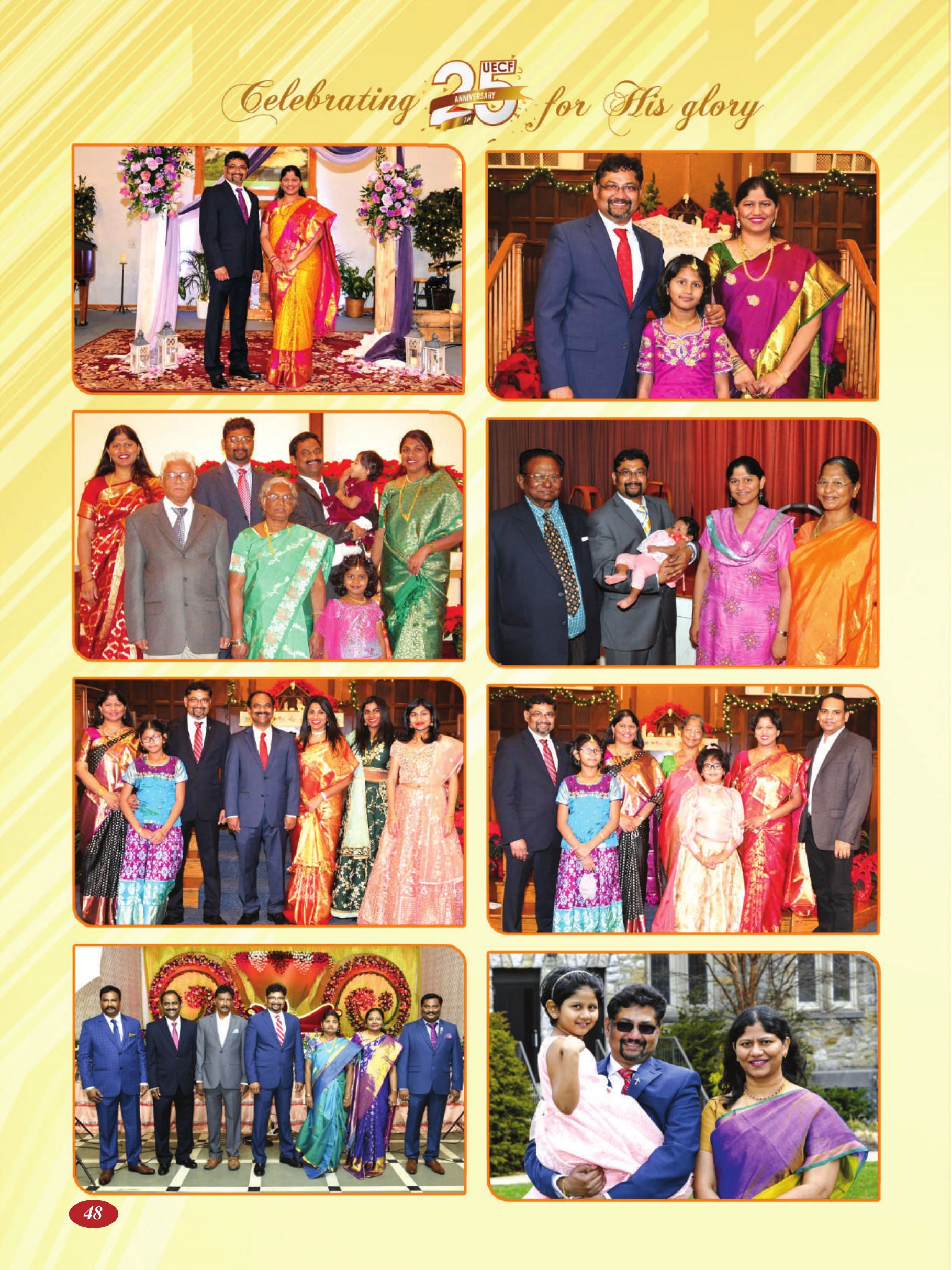 Page 48 of the UECF Silver Jubilee Souvenir
